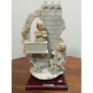 B. Merli Romeo & Juliet Figurine Italy Porcelain Signed 10'